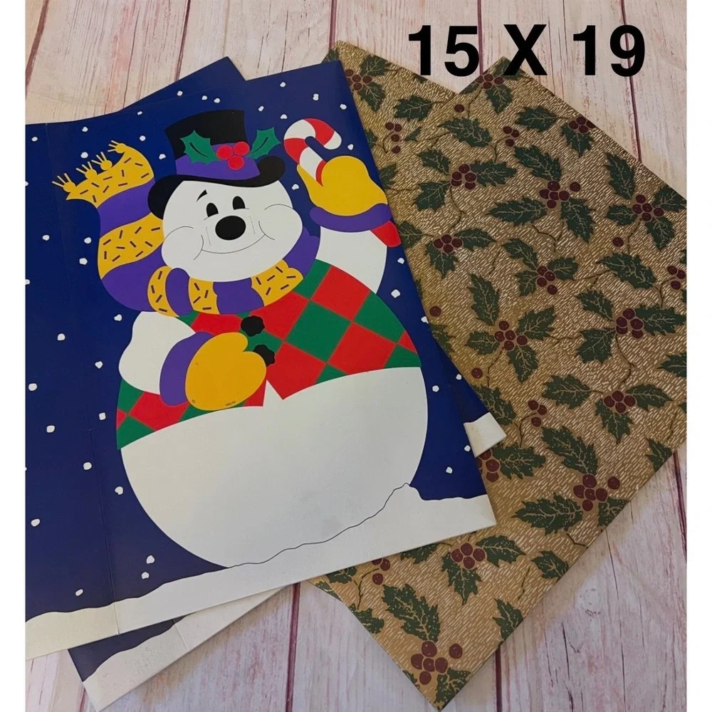 Vintage Montgomery Ward Christmas Gift Boxes & Large Rudolph Bags 13pc Set